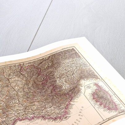 France Map 1874 by Anonymous
