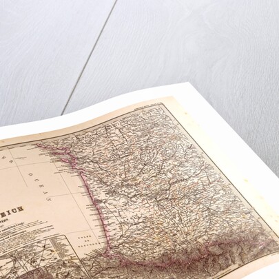 France Map 1874 by Anonymous