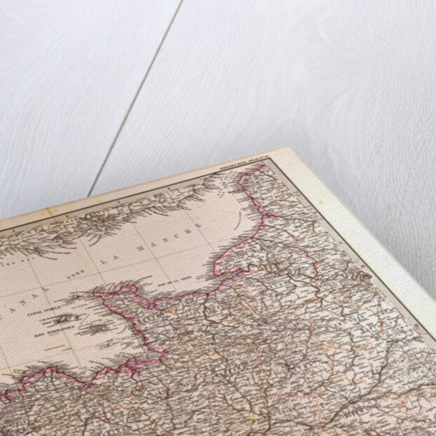 France Map 1874 by Anonymous