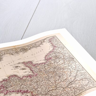 France Map 1874 by Anonymous