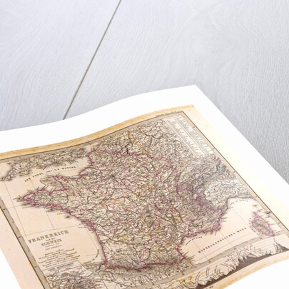 France Map 1874 by Anonymous