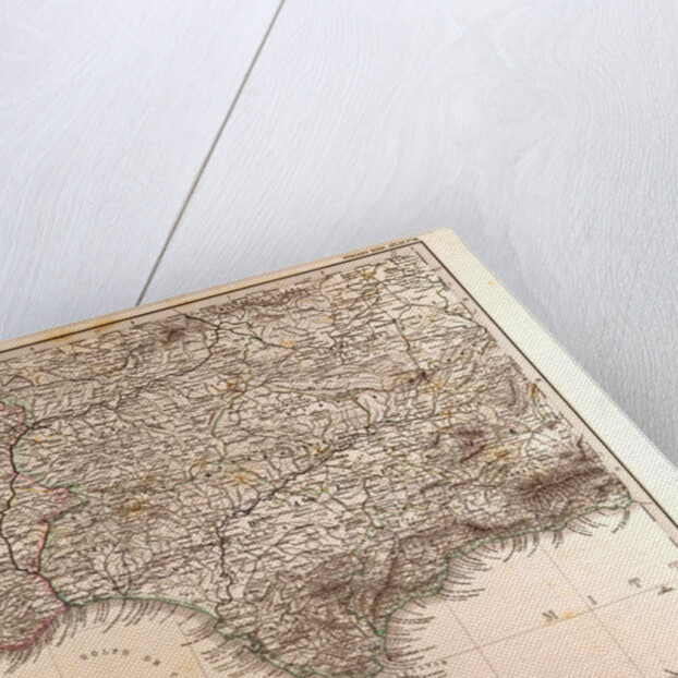 Spain Portugal Map by Anonymous