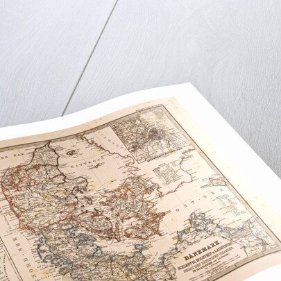Danmark Map 1872 by Anonymous