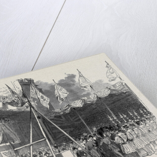 The Duke of Wellington Laying the First Stone of the Waterloo Barracks, at the Tower of London, Great Britain by Anonymous