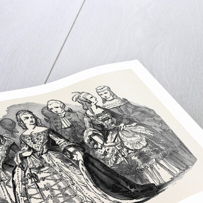 Her Majesty's Costume Ball, Duke of Norfolk, Duchess of Grafton, Marchioness of Londonderry, Viscount Sydney, Countess of Jersey, Lady C. Villiers by Anonymous