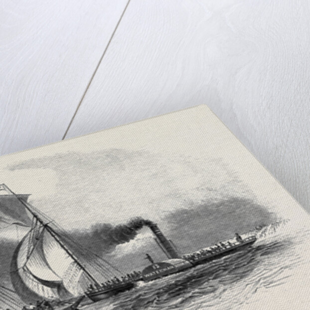 R.T.Y.C. Match, the Antagonist and Mystery Towed Off by the Waterman Steamer by Anonymous