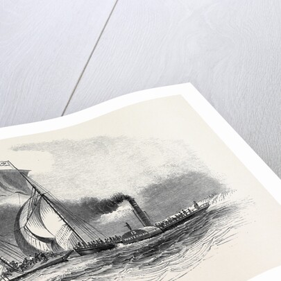 R.T.Y.C. Match, the Antagonist and Mystery Towed Off by the Waterman Steamer by Anonymous