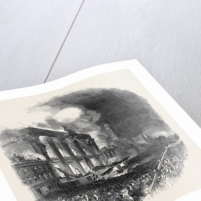 Burning of the Bowery Theatre, New York by Anonymous