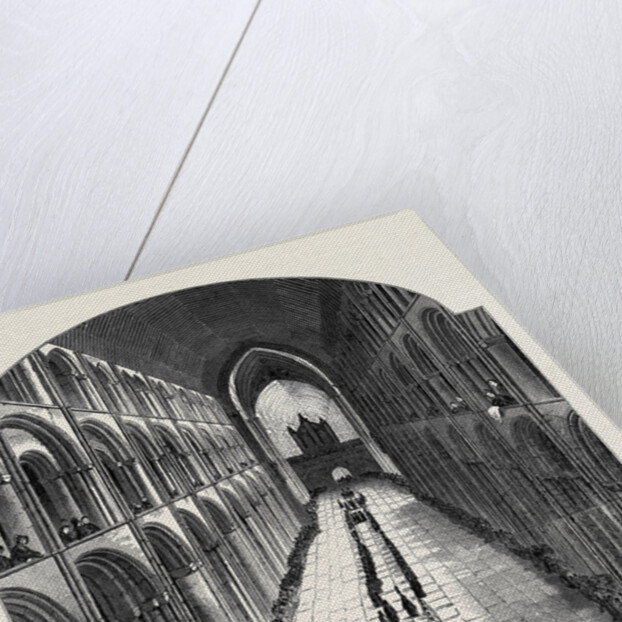 Funeral of the Bishop of Ely, in Ely Cathedral. by Anonymous