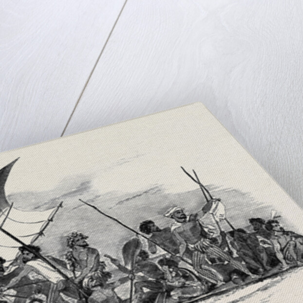 Raft of Gambier Islanders by Anonymous