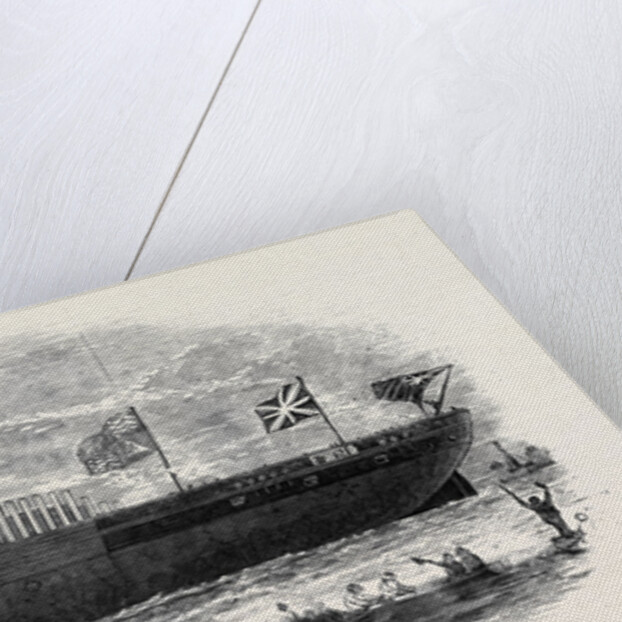 Launch of the Steam Frigate, Terrible, on Thursday Afternoon from Her Majesty's Dock-Yard at Deptford by Anonymous