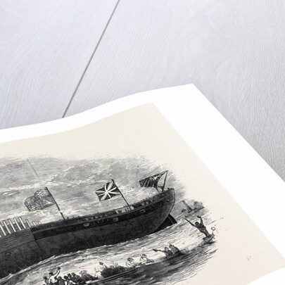 Launch of the Steam Frigate, Terrible, on Thursday Afternoon from Her Majesty's Dock-Yard at Deptford by Anonymous