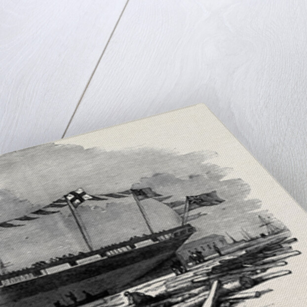 Launch of the Earl of Hardwicke, Whaling Ship, at Cowes by Anonymous