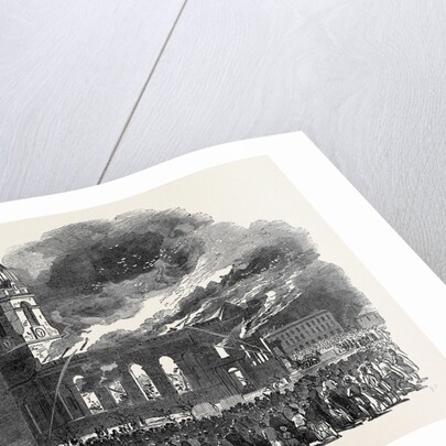 Fire in All Saints Church, at Manchester by Anonymous