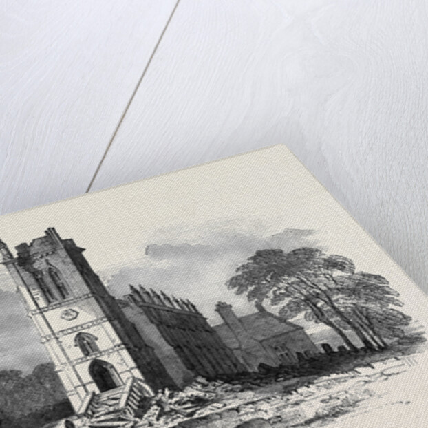 King's Norton Church, Leicestershire, Struck by Lightning by Anonymous