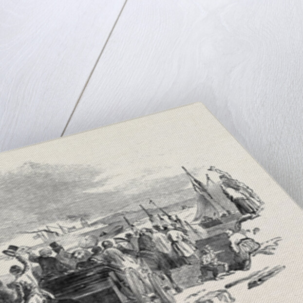 Departure of the Viceroy Steamer from the Dock Quay, Galway by Anonymous