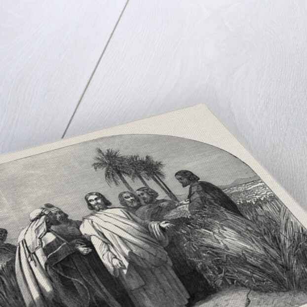 Christ with the Disciples in the Corn Field, Exhibition of the New Society of Painters in Water Colours by Anonymous