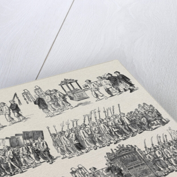 A Chinese Marriage Procession 1873 by Anonymous