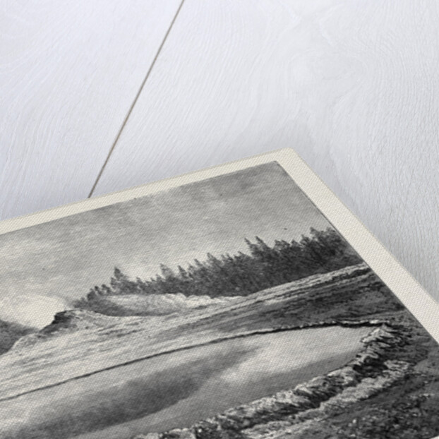 Castle Geyser and Hot Spring Montana North America 1873 by Anonymous