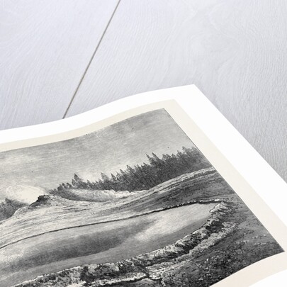 Castle Geyser and Hot Spring Montana North America 1873 by Anonymous