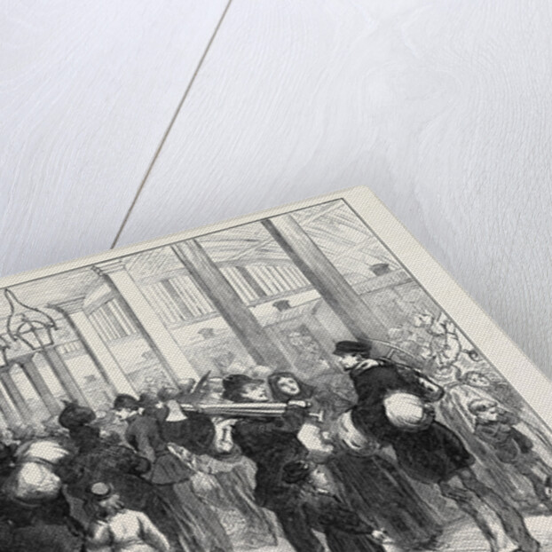 The Strike in South Wales: Exodus of Miners from Merthyr Tydvil 1873 by Anonymous