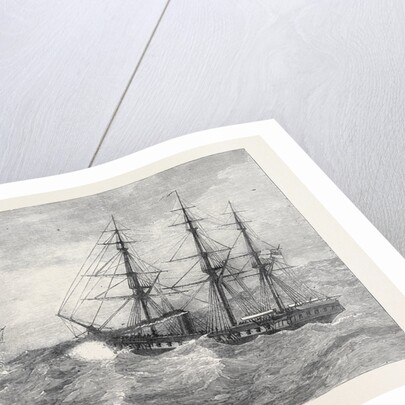 H.M.S. Immortalite Finding the Derelict Margaret Pollock at Sea 1873 by Anonymous