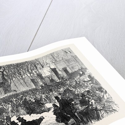 The Late Emperor Napoleon III: The Lying in State: Crowd at the Gate Chiselhurst 1873 by Anonymous