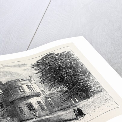 The Late Emperor Napoleon III: Camden Place Exterior View of the House Showing the Emperor's Study and Bedroom Chiselhurst 1873 by Anonymous