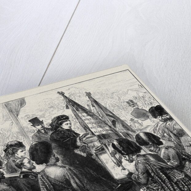 The Queen Presenting New Colours to the 79th (Cameron) Highlanders at Parkhurst Isle of Wight 1873 by Anonymous