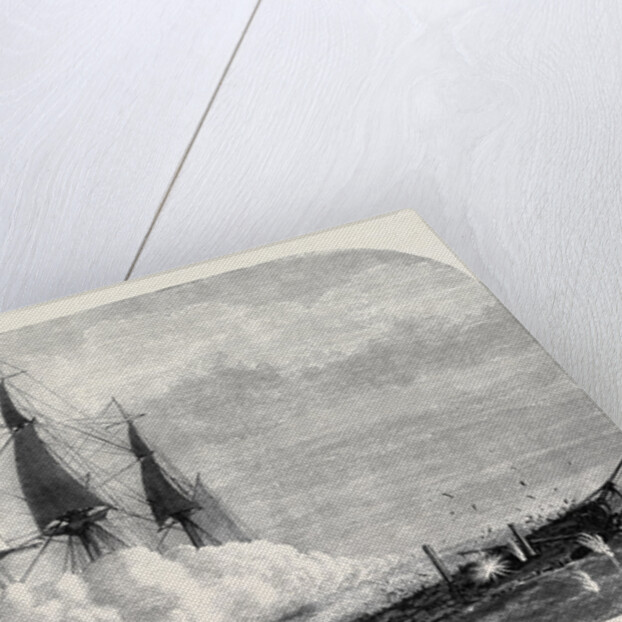 H.M.S. Immortalite Sinking the Derelict Zuleika 1873 by Anonymous