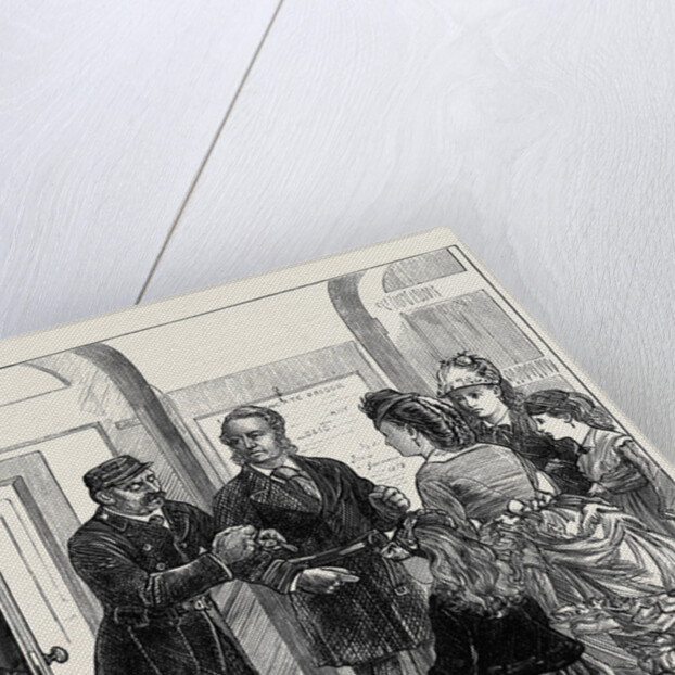 The Press Room: Trying on the Pinioning Jacket 1873 by Anonymous