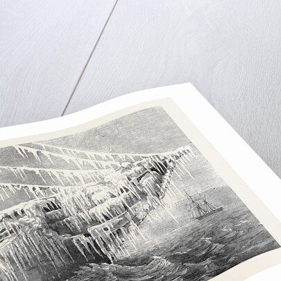 Bows of H.M.S. Himalaya As She Arrived at Halifax 1873 by Anonymous