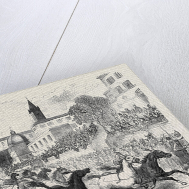 The Carnival in Rome: Horse Racing on the Corso 1873 by Anonymous