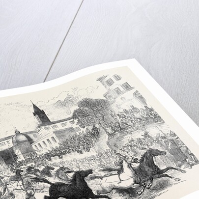 The Carnival in Rome: Horse Racing on the Corso 1873 by Anonymous