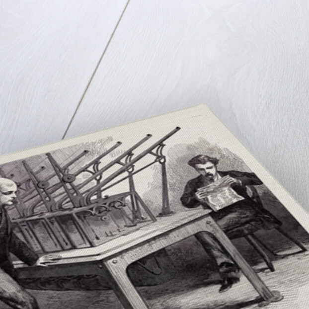 Sketches in the Bank of England: Machine for Weighing Gold 1873 by Anonymous