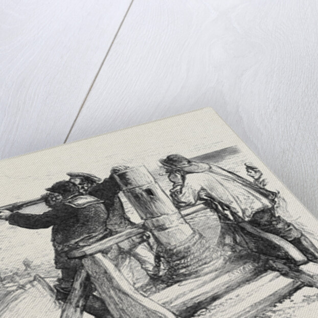 Loss of the Northfleet: Beachmen on the Lookout Near Dungeness 1873 by Anonymous