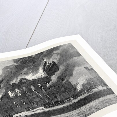 Fire at the Royal Military Academy Woolwich 1873 by Anonymous