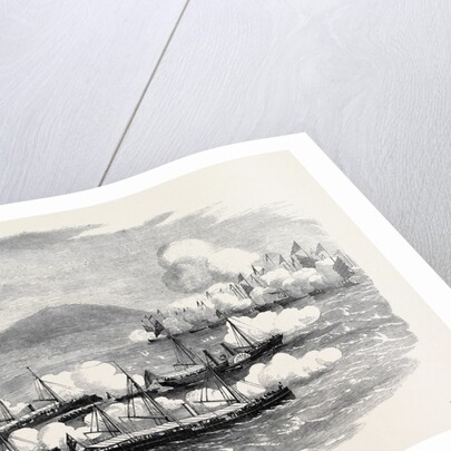 The War in China the Battle of Escape Creek: Commodore Elliot Leading Gun Boats to the Attack of Mandarin Junks in Escape Creek May 25 1857 by Anonymous