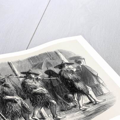 The War in China: Coolies at Hong Kong in Wet Weather by Anonymous