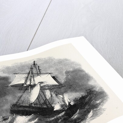 Liverpool Pilot Boat: Hoisting Pilot on Board in Heavy Weather by Anonymous