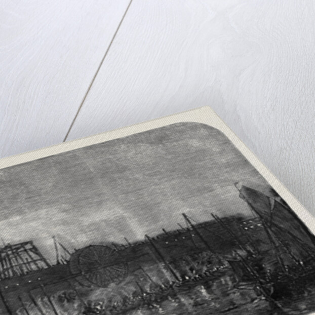 Working on the Great Eastern by Gaslight by Anonymous