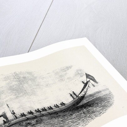 The Royal Barge of the Second King of Siam (Length 87 Feet) by Anonymous