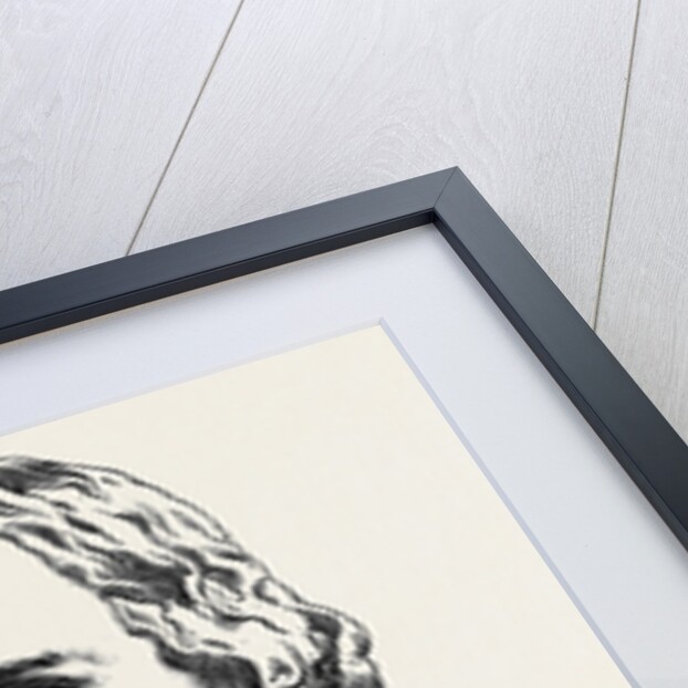 Alfred Tennyson the Poet Laureate Bust in Marble by Anonymous