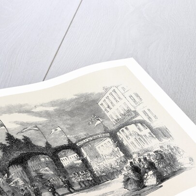 The Procession at Dumfries: Triple Arch in the High Street the Burns Centenary by Anonymous
