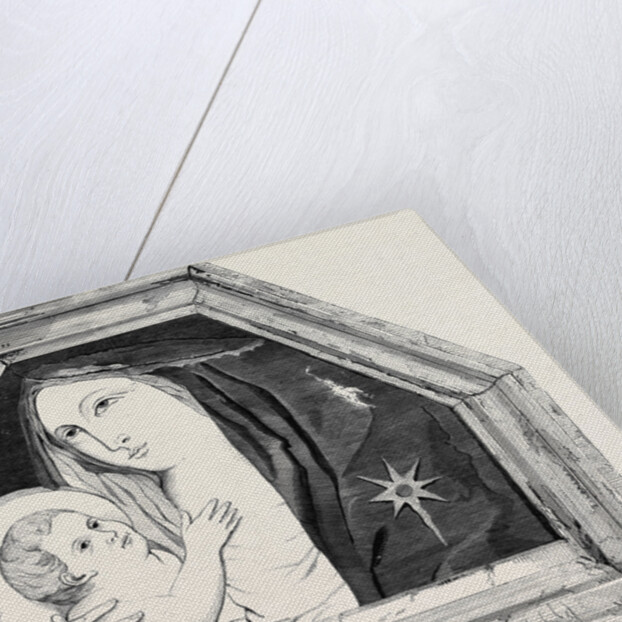 Ancient Marble Bas-Relief the Madonna and Child in the South Kensington Museum by Anonymous