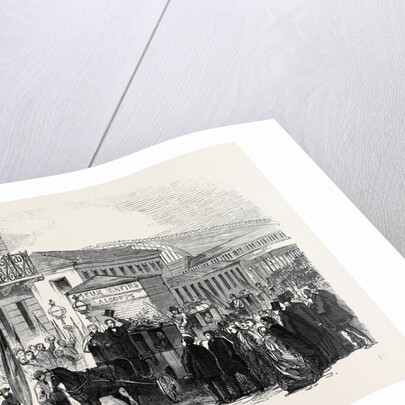 Arrival of Neapolitan Exiles at Paddington Station London by Anonymous