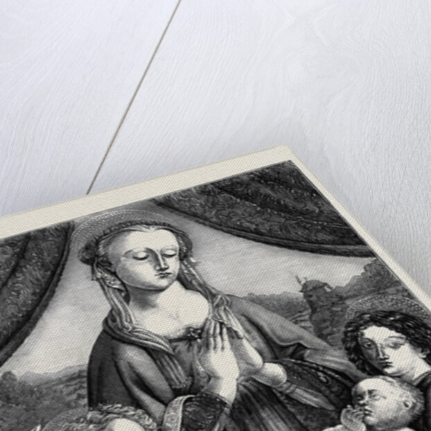 The Virgin Adoring the Infant Saviour, in the National Gallery by Anonymous