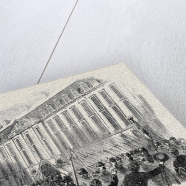 Departure of French Troops for Italy a French Regiment of the Line Leaving the Prince Eugene Barracks Paris by Anonymous