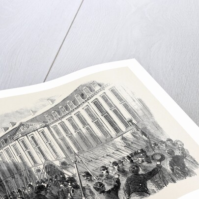 Departure of French Troops for Italy a French Regiment of the Line Leaving the Prince Eugene Barracks Paris by Anonymous