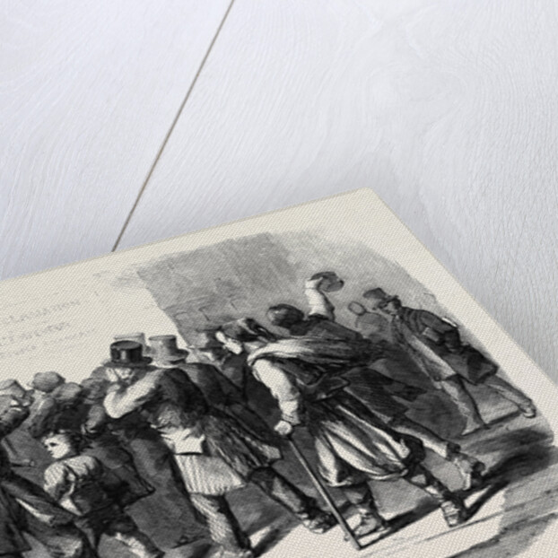 The War in Italy Reading the Emperor Napoleon's Proclamation a Street Scene in Paris by Anonymous